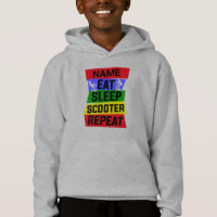 Ajouter le nom Eat Sleep Scooter Répéter