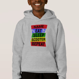 Ajouter le nom Eat Sleep Scooter Répéter