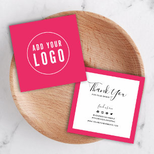 Ajouter Logo Bordure modifiable Merci social Inser