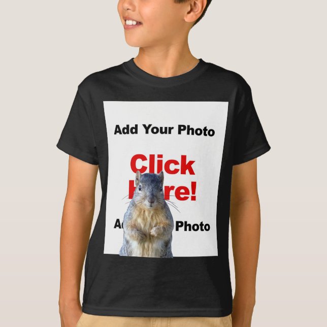 Ajouter un écureuil photo personnalisée T-shirt en (Devant)