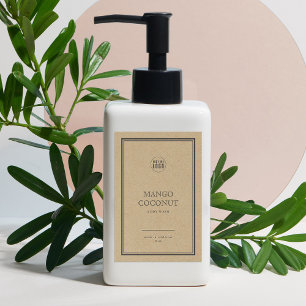 Ajouter un logo Bordure gris classique Étiquette p