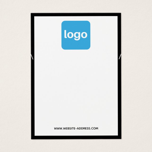 Ajouter un logo noir blanc vêtement de collier (Devant)