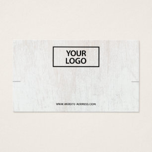 Ajouter un logo Patiné bracelet en bois blanc