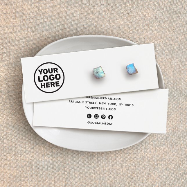 Ajouter Un Logo Personnalisé Blanc Écran Porte-ore (Créateur téléchargé)