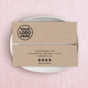 Ajouter Un Logo Personnalisé Kraft Porte-Boucles D