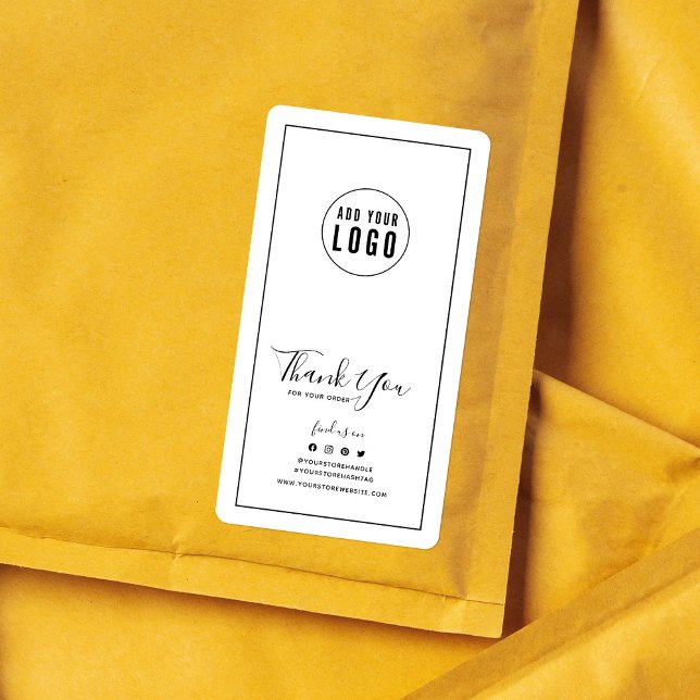 Ajouter un logo Sticker d'emballage de Merci de bo (Créateur téléchargé)