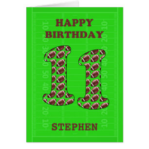 Ajouter Un Nom 11e Anniversaire Footballs