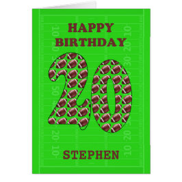 Ajouter Un Nom 20th Birthday Footballs