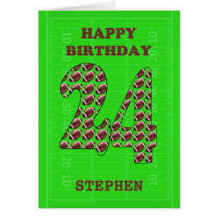 Ajouter Un Nom 24th Birthday Footballs