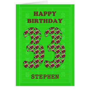 Ajouter Un Nom 33e Anniversaire Football