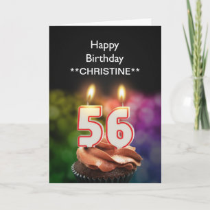 Ajouter un nom, 56ème anniversaire carte
