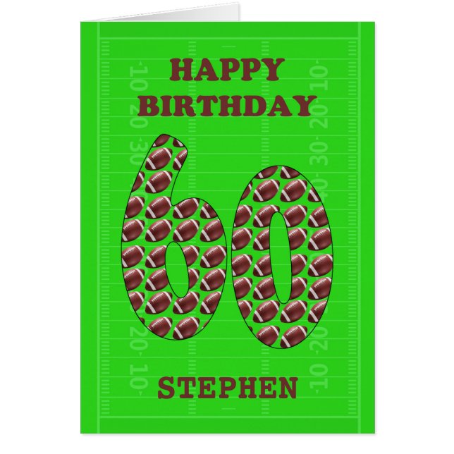 Ajouter Un Nom 60th Birthday Footballs (Devant)