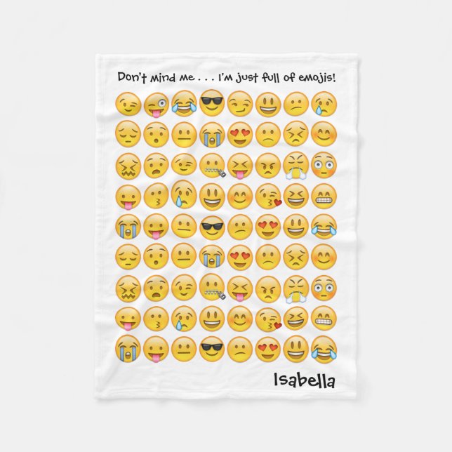 Ajouter un nom à la couverture d'impression Emoji  (Devant)