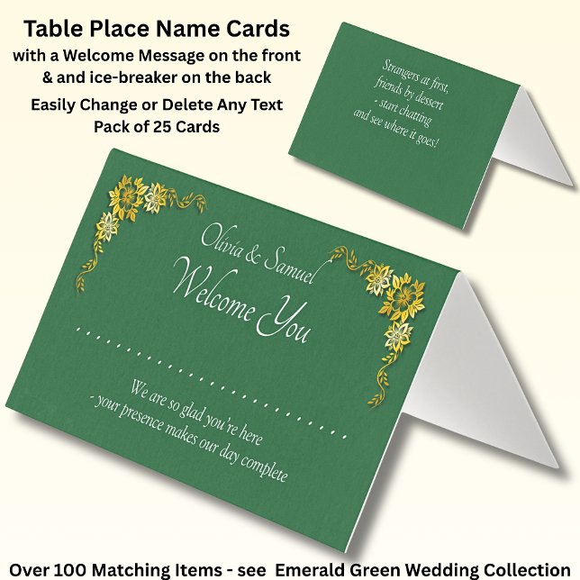 Ajouter un nom - Carte de place de table - avec de (Créateur téléchargé)