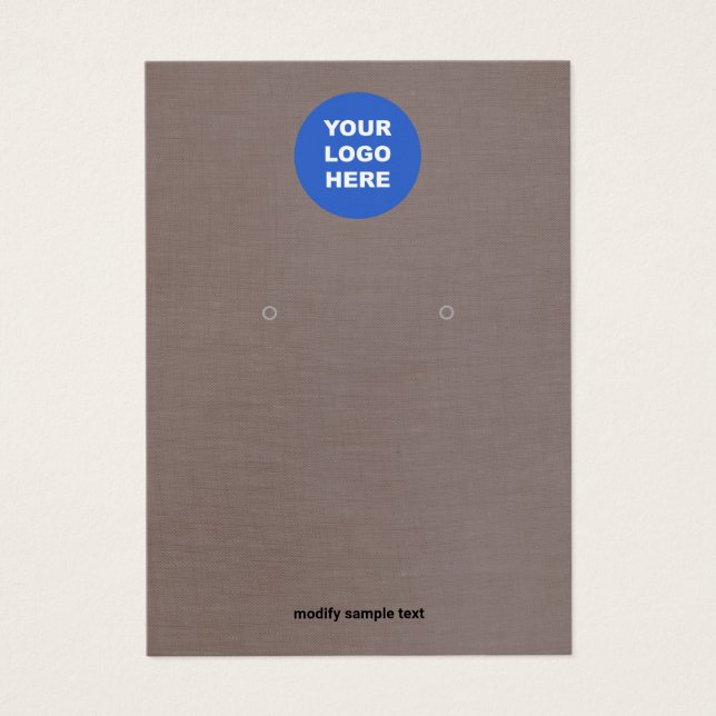 Ajouter une carte d'affichage d'oreille de logo (Devant)