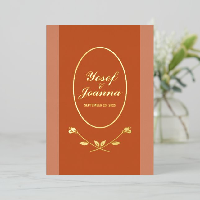 Ajouter une carte de Faire-part Mariage photo (Debout devant)