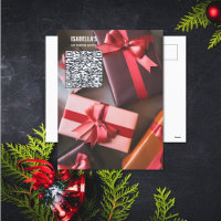 Ajouter une carte postale professionnelle QR Code 