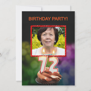 Ajouter une photo, 72e anniversaire Invitation