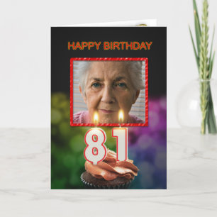 Ajouter une photo, 81e carte d'anniversaire avec b