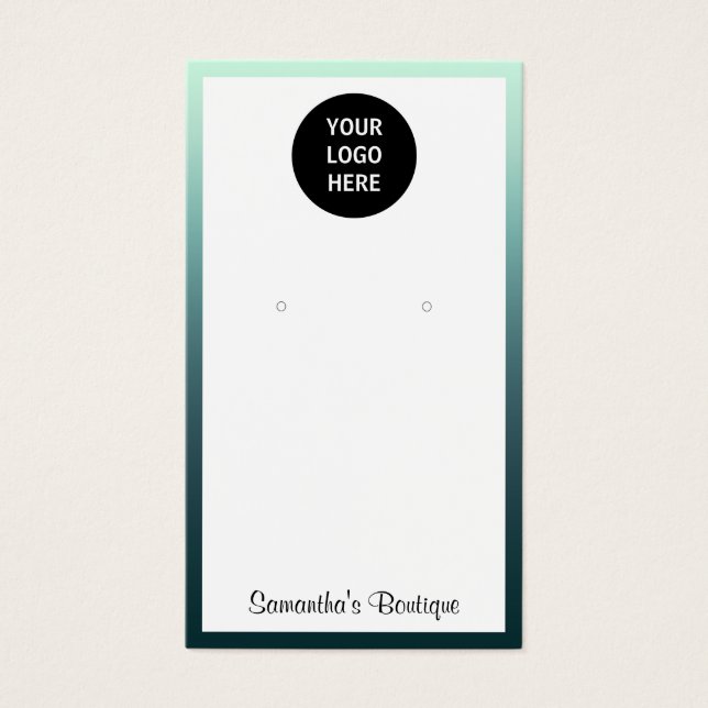 Ajouter Vos Boucles D'Oreilles Porte-Logo Afficher (Devant)