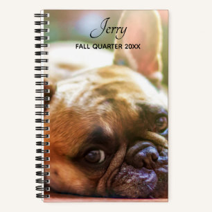 Ajouter VOS Photos Nom Carnet French Bulldog