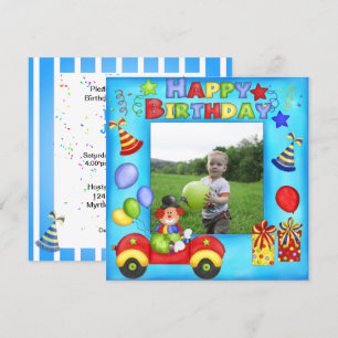 Ajouter Votre Carte D'Anniversaire Photo Clown