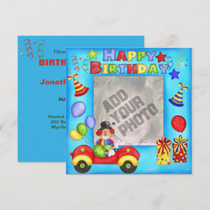 Ajouter Votre Carte D'Anniversaire Photo Clown