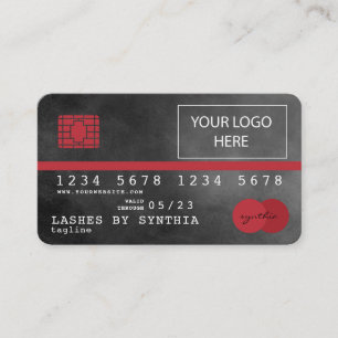 Ajouter votre carte de crédit logo rouge et noir
