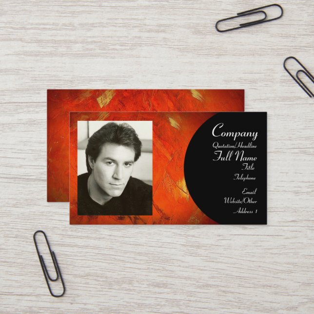 Ajouter votre Carte de visite d'images (Devant/Arrière en situation)