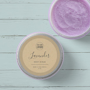 Ajouter votre logo Bordure Kraft Étiquette produit