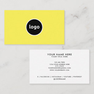 Ajouter votre logo Cartes de visite professionnels