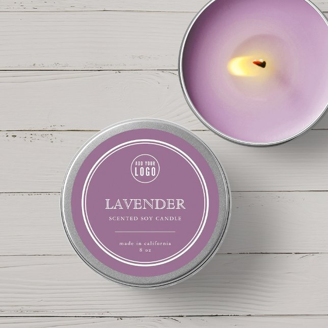 Ajouter votre logo Classic Custom Colors Étiquette (Créateur téléchargé)