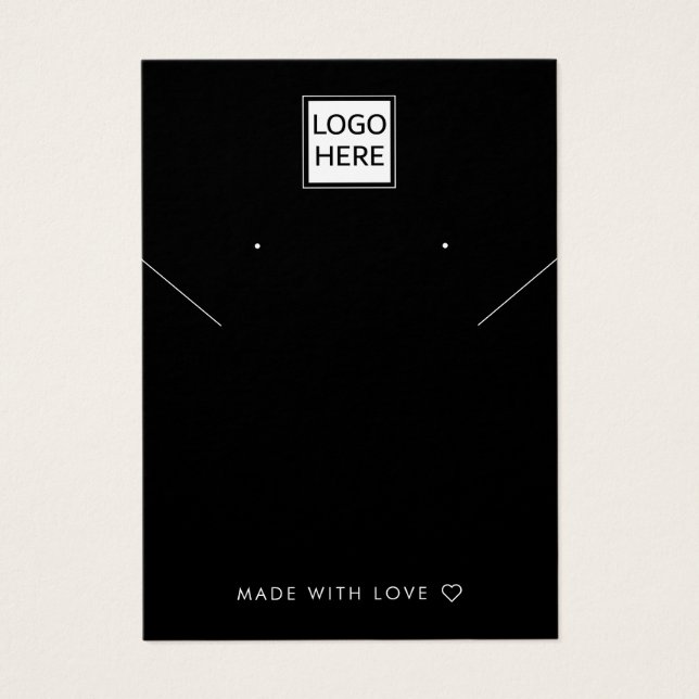 Ajouter votre logo Collier chic Boucles d'oreilles (Devant)