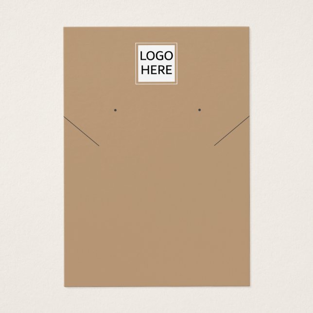 Ajouter votre logo collier moderne carte d'afficha (Devant)