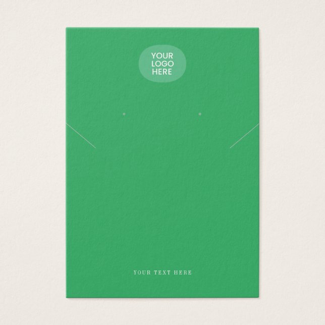 Ajouter Votre Logo Collier Vert Écouter Carte D'Af (Devant)
