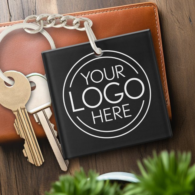 Ajouter Votre Logo Entreprise Moderne Minimaliste (Personalized Keychain with your logo)