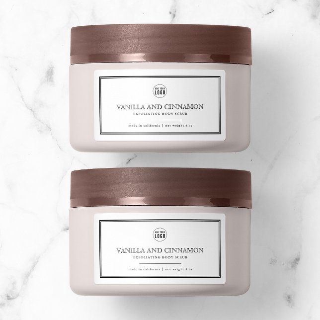 Ajouter votre logo Étiquette de produit frontalier (Créateur téléchargé)