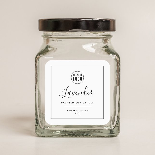 Ajouter votre logo Étiquette de produit frontière  (Créateur téléchargé)