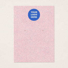 Ajouter Votre Logo Motif rose Écran d'oreille