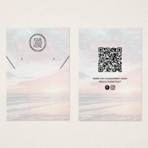 Ajouter votre logo QR collier oreilles Carte d'aff