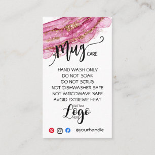 AJOUTER VOTRE LOGO TOMBE CARTES DE SOINS vinyle af