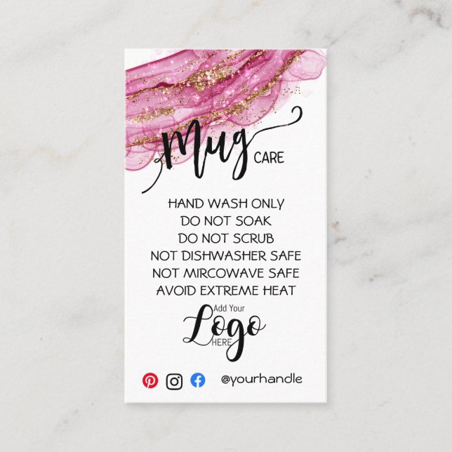 AJOUTER VOTRE LOGO TOMBE CARTES DE SOINS vinyle af (Devant)