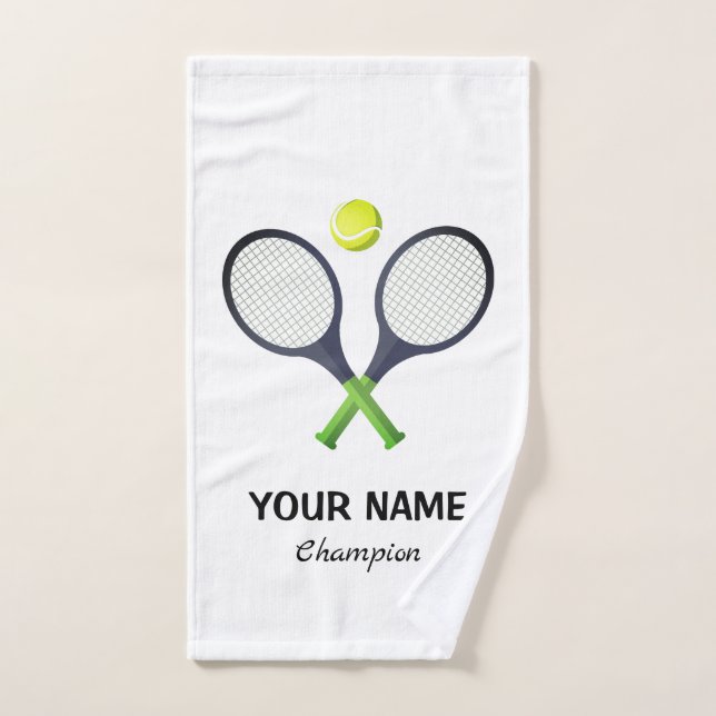 Ajouter Votre Nom Tennis Personnalisé (Serviette à main)