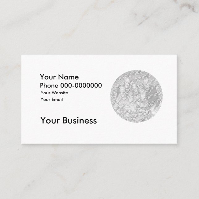 Ajouter votre photo au Carte de visite (Devant)