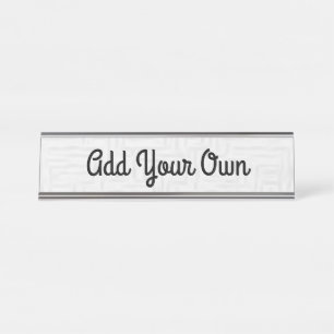 Ajouter votre photo/conception - Plaque de nom