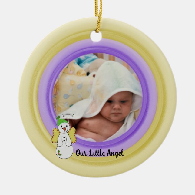 Ajouter Votre Photo Notre Petit Ange Ornement En C (Devant)