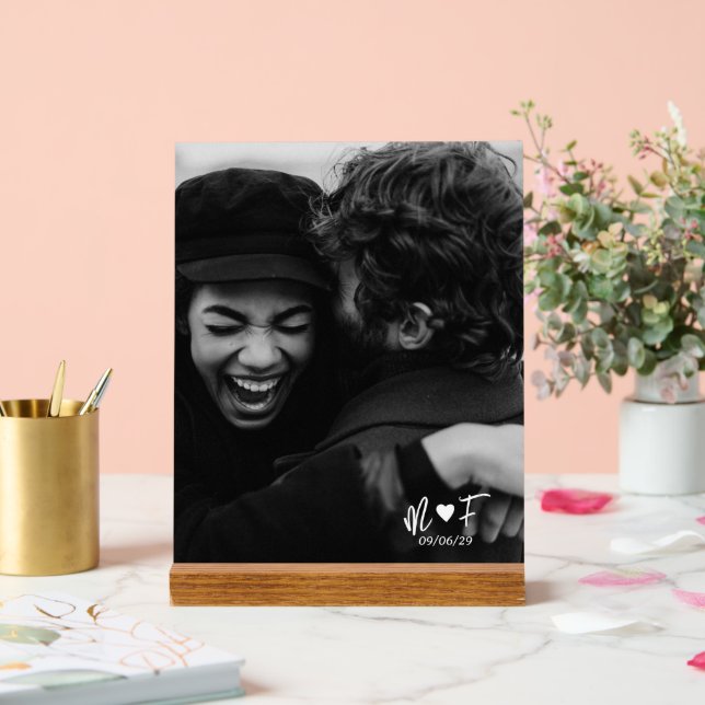 Ajouter votre photo | Texte libre personnalisé (Mariage)