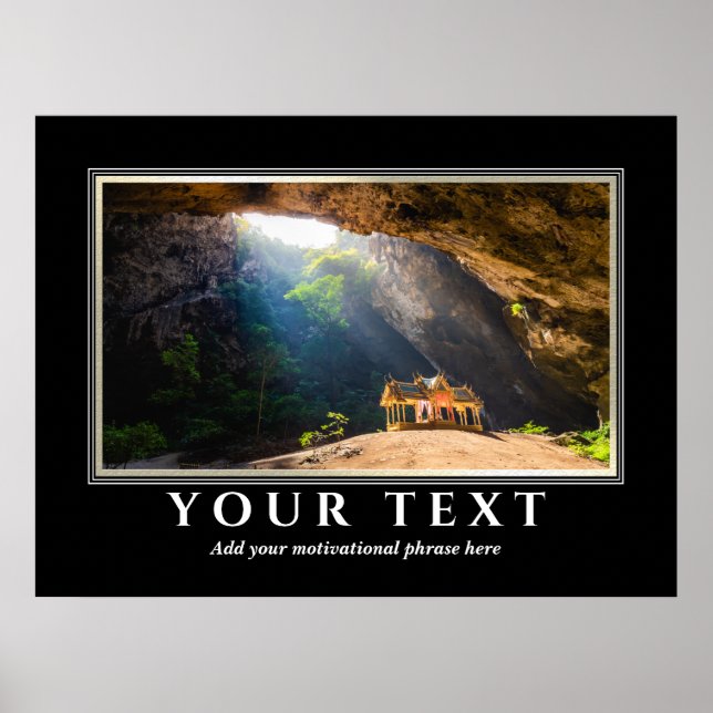 Ajouter Votre Poster Photo Texte Inspirant (Devant)