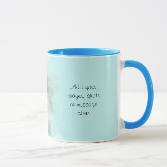 Ajouter votre prière ou citation à cette Mug (Droite)