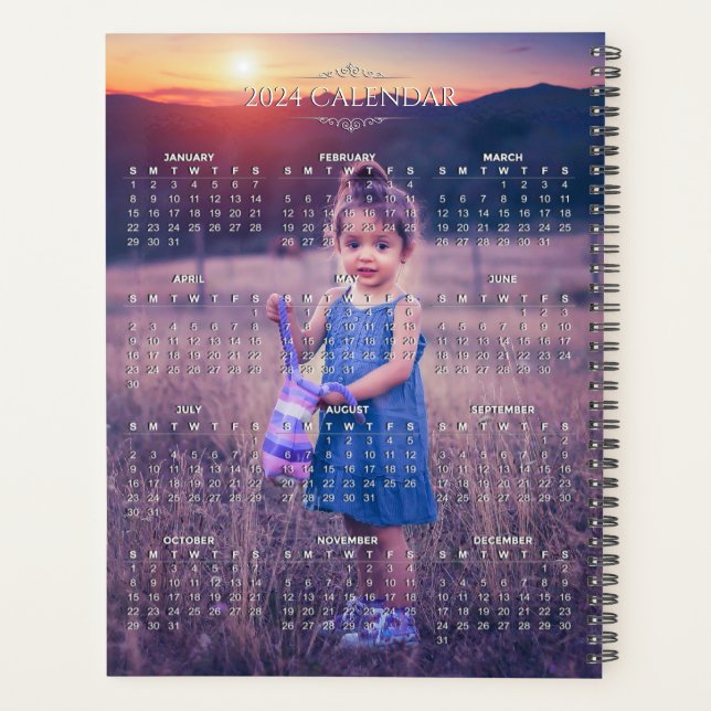 Ajouter Votre Propre Calendrier Photo 2024 | Plani (Dos)